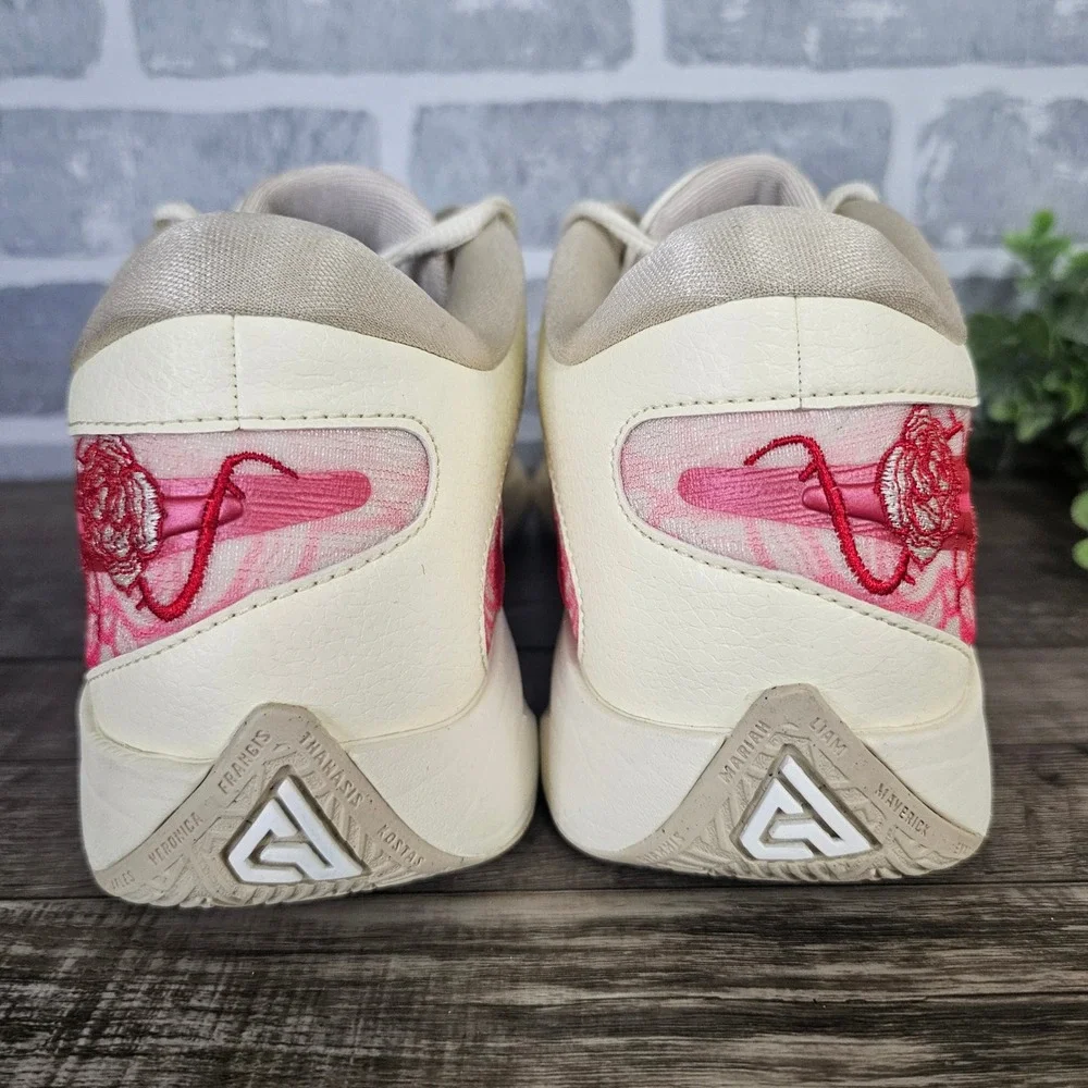 Nike Giannis Freak 6 Roses Shoes Men Size 9 Coconut Milk‎ Pink FV1295 100